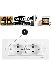 2’Lİ DUVAR PRİZİ WİFİ GİZLİ KAMERA